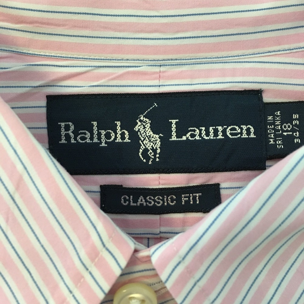 Pink and Blue Striped Button Down